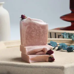 Rose powder stone mud soap