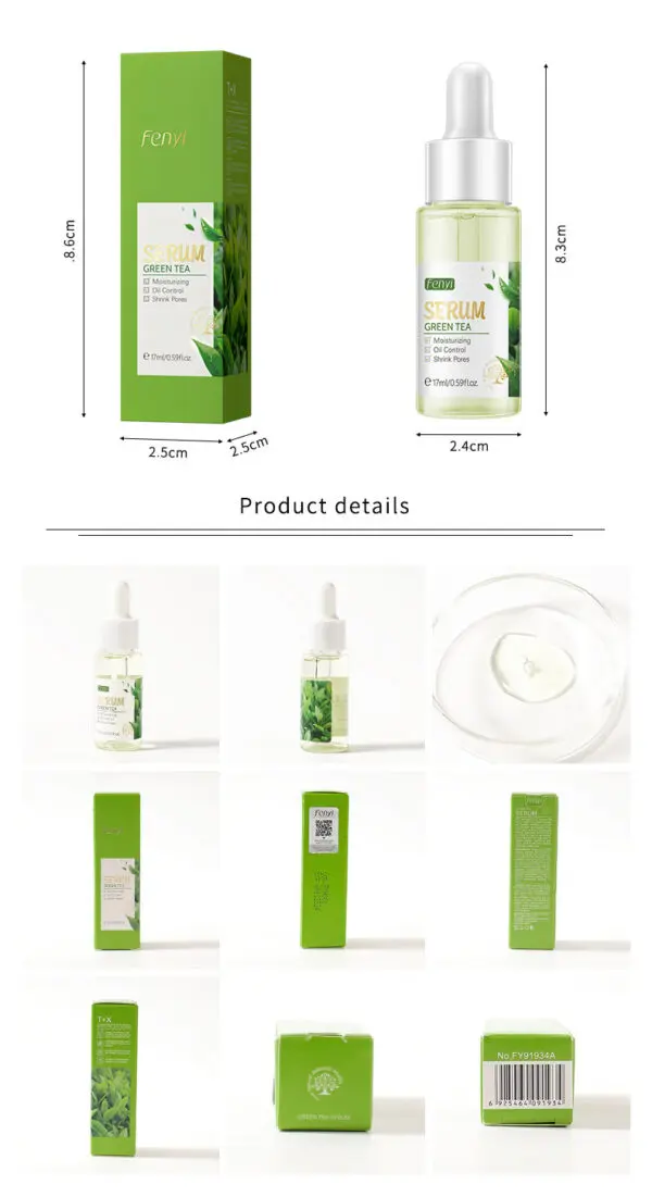 Revive & Illuminate: FENYI Green Tea Essence Serum - Ultimate Hydration for All Skin Types