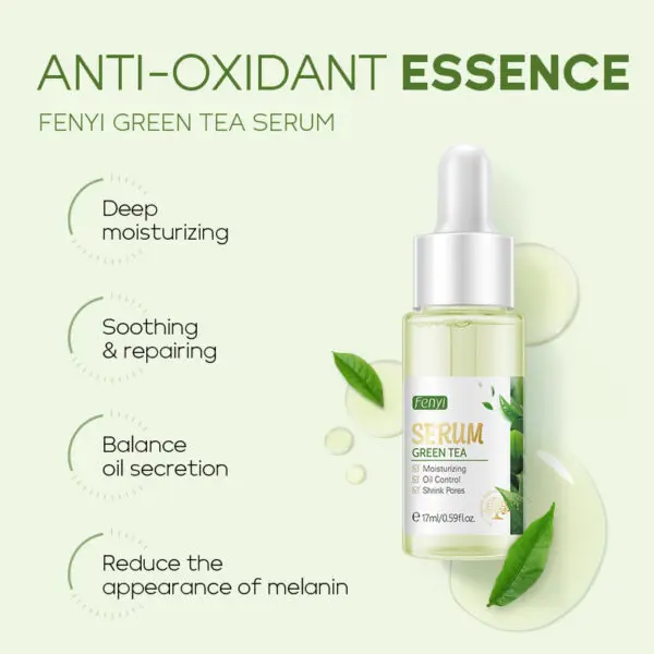 Revive & Illuminate: FENYI Green Tea Essence Serum - Ultimate Hydration for All Skin Types