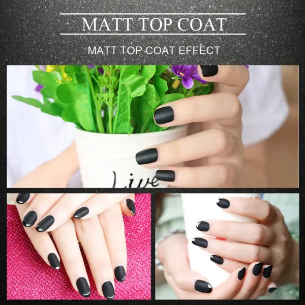 Matte Black Nail Polish - Image 2